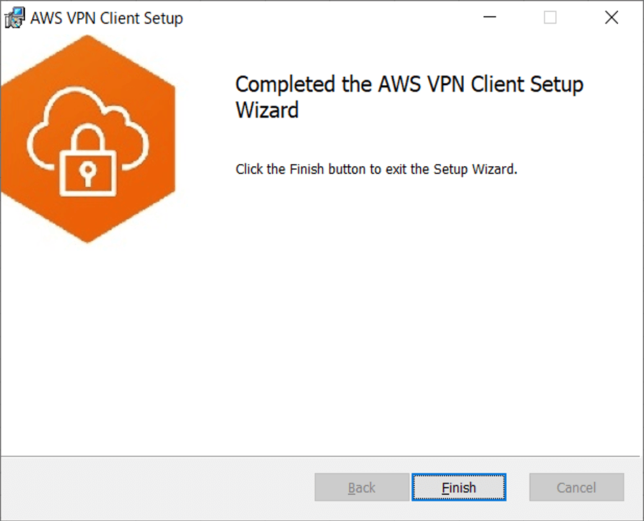 AWS VPN Clientインストール完了
